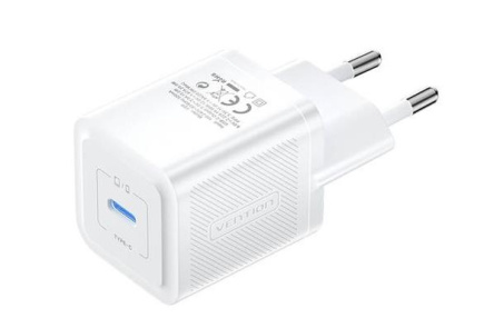MOBILE CHARGER WALL 20W USB-C/1P Valge FEPW0-EU VENTION