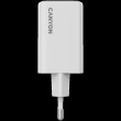 CANYON charger CU65ACC GaN 65W 2xPD 1xQC EU Valge