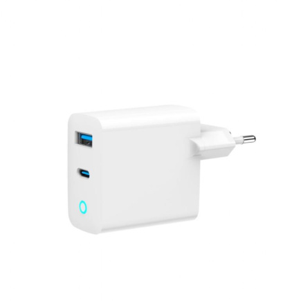 RGER USB 45W 2PORT GAN/TA-UC-PDQC45L-W-01 GEMBIRD