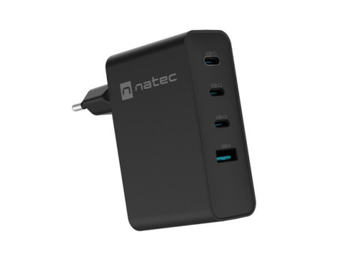 Natec USB Charger Ribera GAN 3xUSBC + USBA 100W
