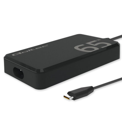 Qoltec Charger 65W PD 5V 20V 3.25A USB C 3.1