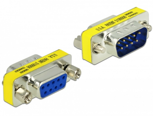Delock Adapter Serial D-Sub 9 pin male > D-Sub 9 pin female