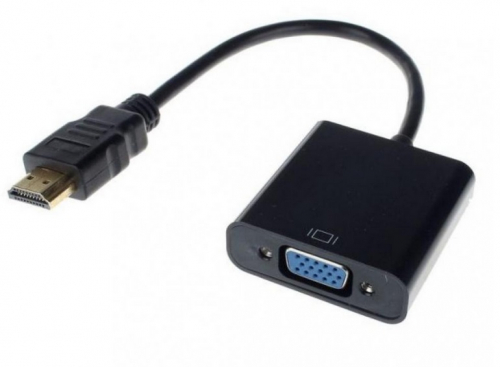 REAL-EL Adapter HDMI-VGA 0.15m, black