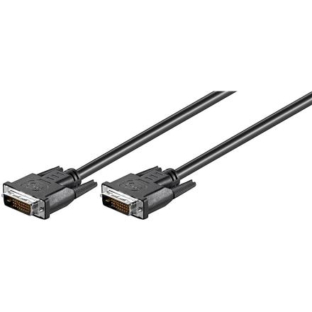 Goobay | Black | DVI-D male Dual-Link (24+1 pin) | DVI-D male Dual-Link (24+1 pin) | DVI to DVI | 1.8 m 93573