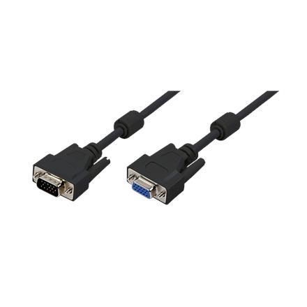 Logilink | Black | HD DSUB 15-pin male | HD DSUB 15-pin female | VGA to VGA | 1.8 m CV0004