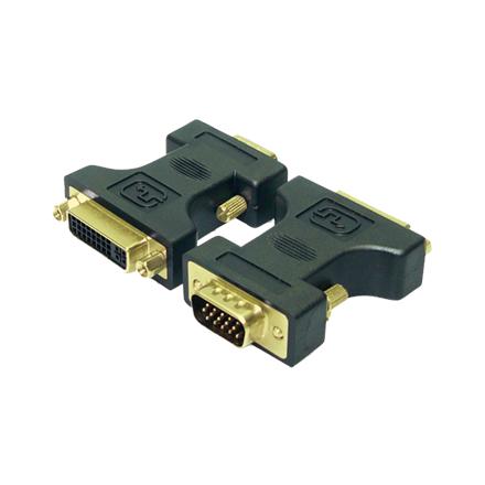 LogiLink® DVI Adapter DVI-I female - VGA DSUB male  | Logilink | Vga to dvi adapter | Black | HD DSUB 15-pin male | DVI-D (24+5) female AD0002