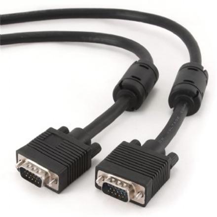 Gembird CC-PPVGA-10M-B Premium VGA HD15M/HD15M dual-shielded w/2*ferrite core 10M | Cablexpert CC-PPVGA-10M-B