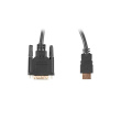Lanberg HDMI to DVI-D Cable Dual Link with Gold-Plated 4K Connectors | CA-HDDV-20CU-0018-BK | HDMI to DVI-D | 1.8 m CA-HDDV-20CU-0018-BK