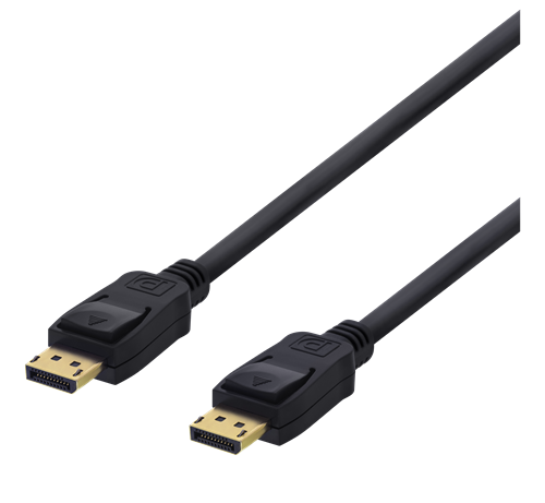 DELTACO DisplayPort cable, 1.5m, 4K UHD, DP 1.2, black