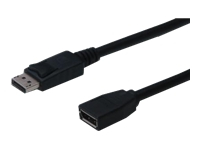 ASSMANN DisplayPort extension cable AWG 28 2xshielded black DP M/DP F  2m