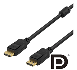 Deltaco DP-1030 - DisplayPort cable - DisplayPort (M) to DisplayPort (M) - 3 m - black 