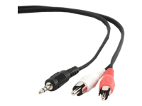 GEMBIRD CCA-458-2.5M Gembird audio cable JACK 3,5mm M / 2x RCA (CINCH) M 2.5M