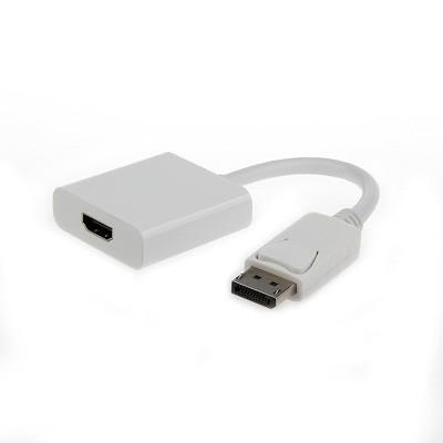 Gembird A-DPM-HDMIF-002-W - Adapter - DisplayPort male to HDMI female - shielded - white 
