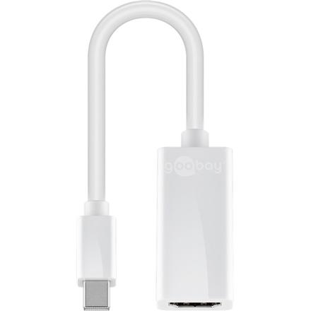 Goobay | Mini DisplayPort/HDMI adapter cable 1.1 | 51729 | White | Mini DisplayPort male | HDMI female (Type A) 51729