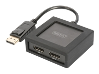 DIGITUS 4K DisplayPort to DisplayPort Splitter 1x DP in 2x DP out supports up to 4K2K/60Hz