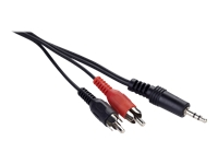 GEMBIRD CCA-458/0.2 Gembird audio cable JACK 3,5mm M / 2x RCA (CINCH) M, 0.20M