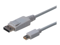 ASSMANN cable mini DisplayPort plug to displayPort plug 2m double shielding white