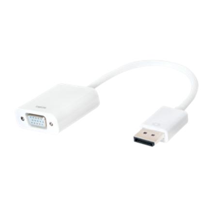 Logilink | Logilink CV0059B, Display Port 1.2 to VGA Active Adapter with 15cm cable : | White | DisplayPort | VGA CV0059B