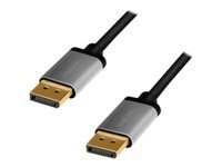 LOGILINK CDA0102 DisplayPort cable DP/M to DP/M 4K/60 Hz aluminum black/grey 3m