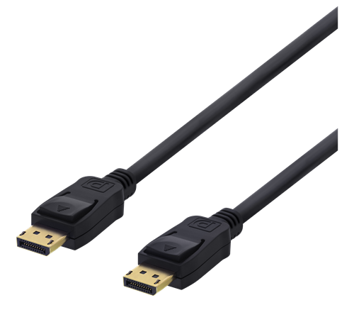 DELTACO DisplayPort cable, 2m, 4K UHD, DP 1.2, black 60Hz