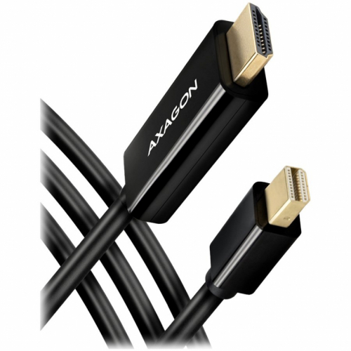 AXAGON RVDM-HI14C2 Mini DP to HDMI 1.4 active cable 1.8m 4K/30Hz