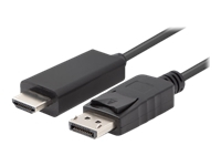 Lanberg - Adapter cable - DisplayPort male to HDMI male - 5 m - double shielded - black