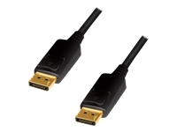 LOGILINK CD0103 DisplayPort cable DP/M to DP/M 4K/60 Hz CCS black 5m