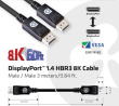 Club 3D - DisplayPort cable - DisplayPort (M) to DisplayPort (M) - DisplayPort 1.4 - 3 m - 8K support 