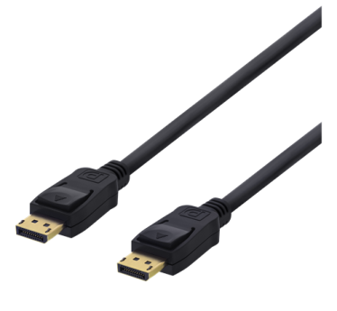 DELTACO DisplayPort cable DP-1015D, 1.5m, 4K UHD, DP 1.2, black