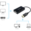 Equip Displayport->HDMI/VGA/DVI Adapter St/Bu schwarz