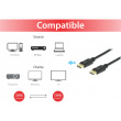 Equip DisplayPort 1.4 St/St10.00m 8K/60Hz komp.HDCP schwarz