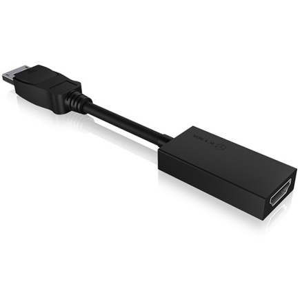 Adapter ICY BOX DisplayPort (1.2) > HDMI 4K 60Hz Black