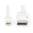 DIGITUS DisplayPortKabel miniDP -> DPort St/St 2m 1.1a weiß Polybeutel