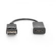 DIGITUS DisplayPort Adapter DPort -> HDMI St/Bu 0.2m aktiv