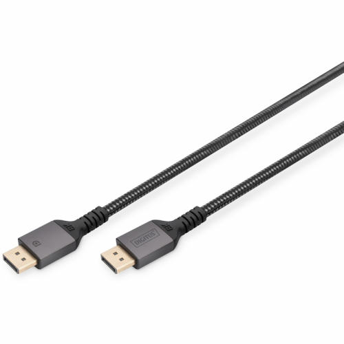 DIGITUS DisplayPort Anschlusskabel 2m Aluminium 8K schwarz