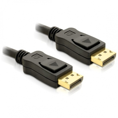 DELOCK Kabel Displayport St-St. Gold 1m