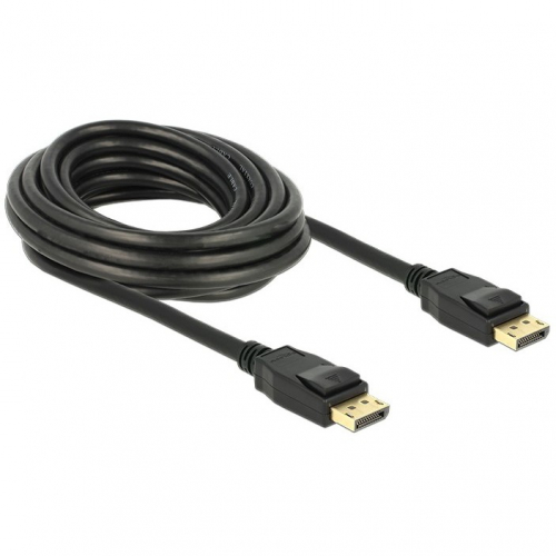 DELOCK Kabel DisplayPort 1.2 Stecker > DisplayPort Stecker 5 m schwarz 4K