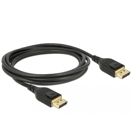 DELOCK DisplayPort Kabel 8K 60 Hz 2 m DP 8K zertifiziert