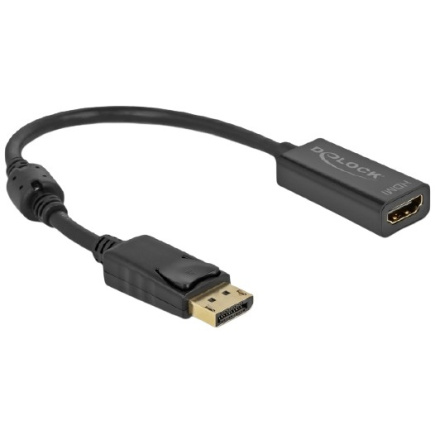 DELOCK Adapter DisplayPort 1.2 Stecker zu HDMI Buchse 4K Passiv schwarz 21263928