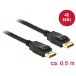 DELOCK Kabel Displayport 1.2 Stecker > Displayport Stecker 4K 60 Hz 0.5 m