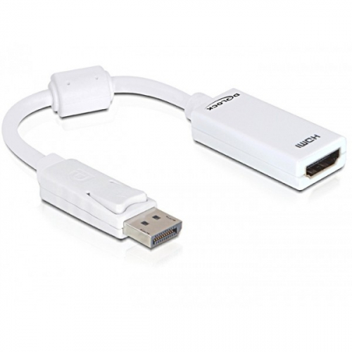DELOCK Adapter Displayport-St > HDMI-Bu weiss