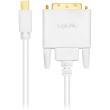 Logilink Mini DisplayPort-Kabel DP 1.2 zu DVI. weiß 1.8m
