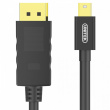 Unitek CABLE miniDisplayPort/ DisplayP M/M 2m;Y-C611BK