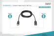 Digitus Adapter cable Displayport 1.2 with interlock 4K 60Hz UHD Typ DP/HDMI A M/M black 3m