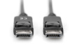 Digitus Connection Cable DisplayPort with snaps 1080p 60Hz FHD Type DP / DP M / M black 3m