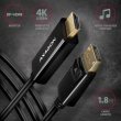 AXAGON DisplayPort > HDMI 1.4 cable 1.8m 4K/30Hz, RVD-HI14C2