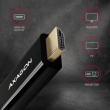 AXAGON DisplayPort > HDMI 1.4 cable 1.8m 4K/30Hz, RVD-HI14C2