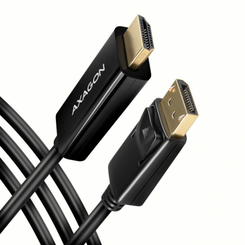 AXAGON DisplayPort > HDMI 1.4 cable 1.8m 4K/30Hz, RVD-HI14C2