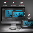 AXAGON AXAGON RVC-HI2M, USB-C to HDMI 2.0 adapter 4K
