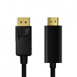 LogiLink DisplayPort cable 1.2 to HDMI 1.4, black, 1m